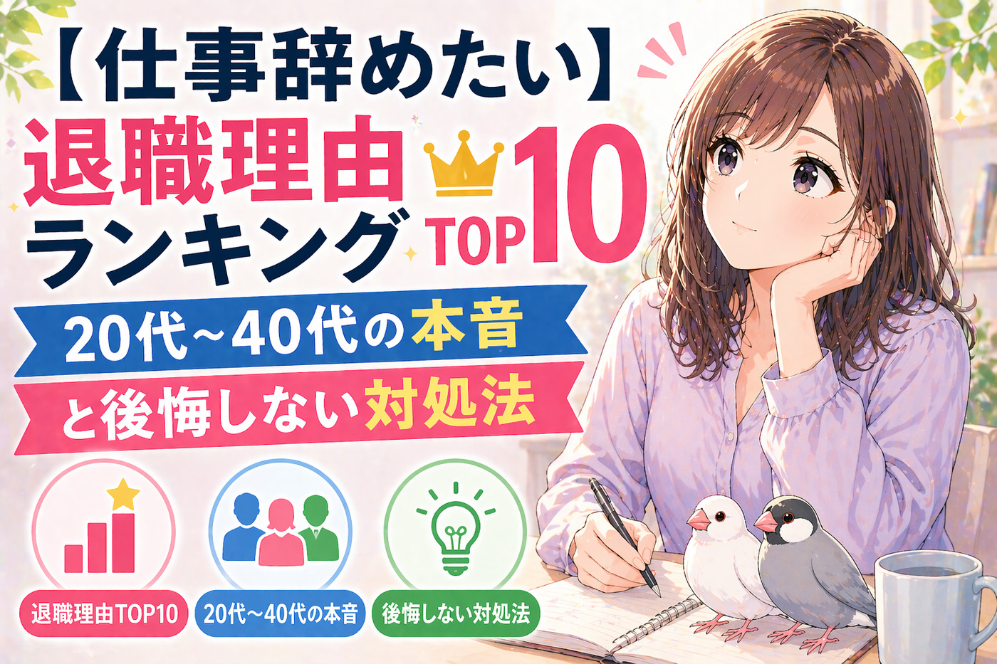 退職理由ランキングTOP10|20代〜40代の本音と後悔しない対処法