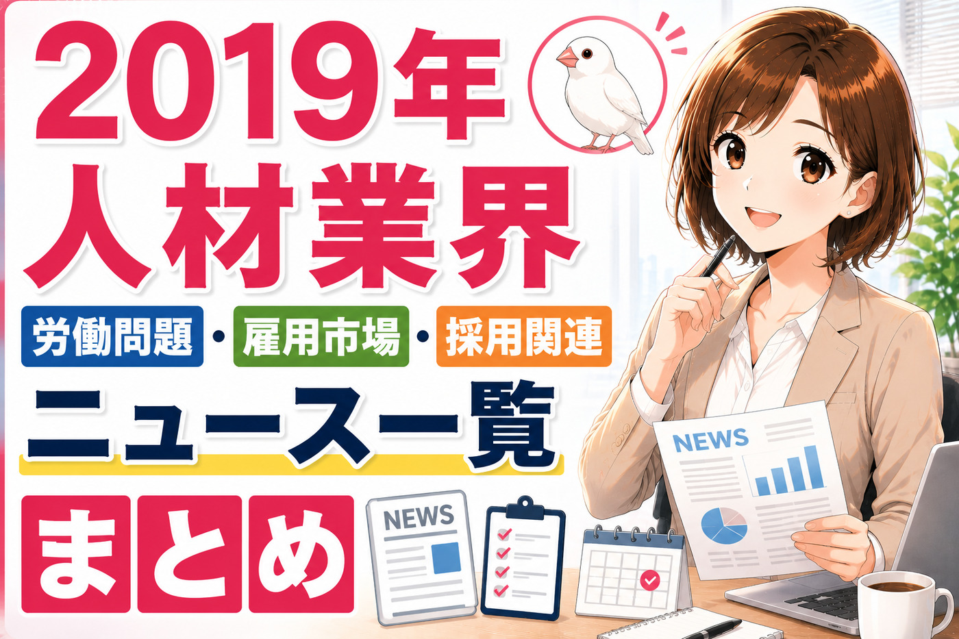 ２０１９年人材業界・労働問題・雇用市場・採用関連ニュース一覧まとめ