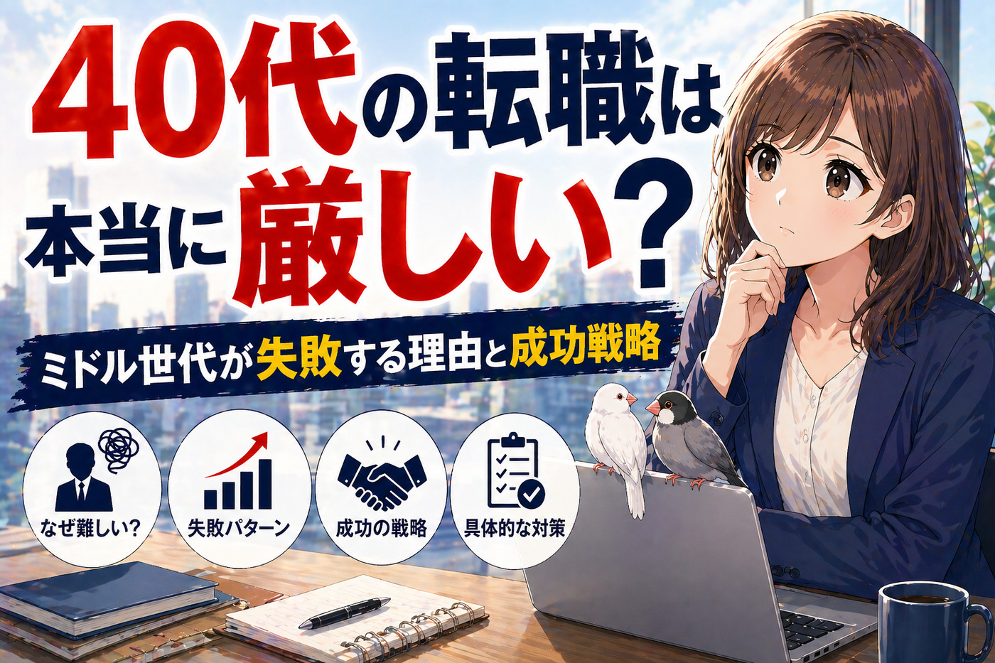 40代の転職は本当に厳しい？ミドル世代が失敗する理由と成功戦略