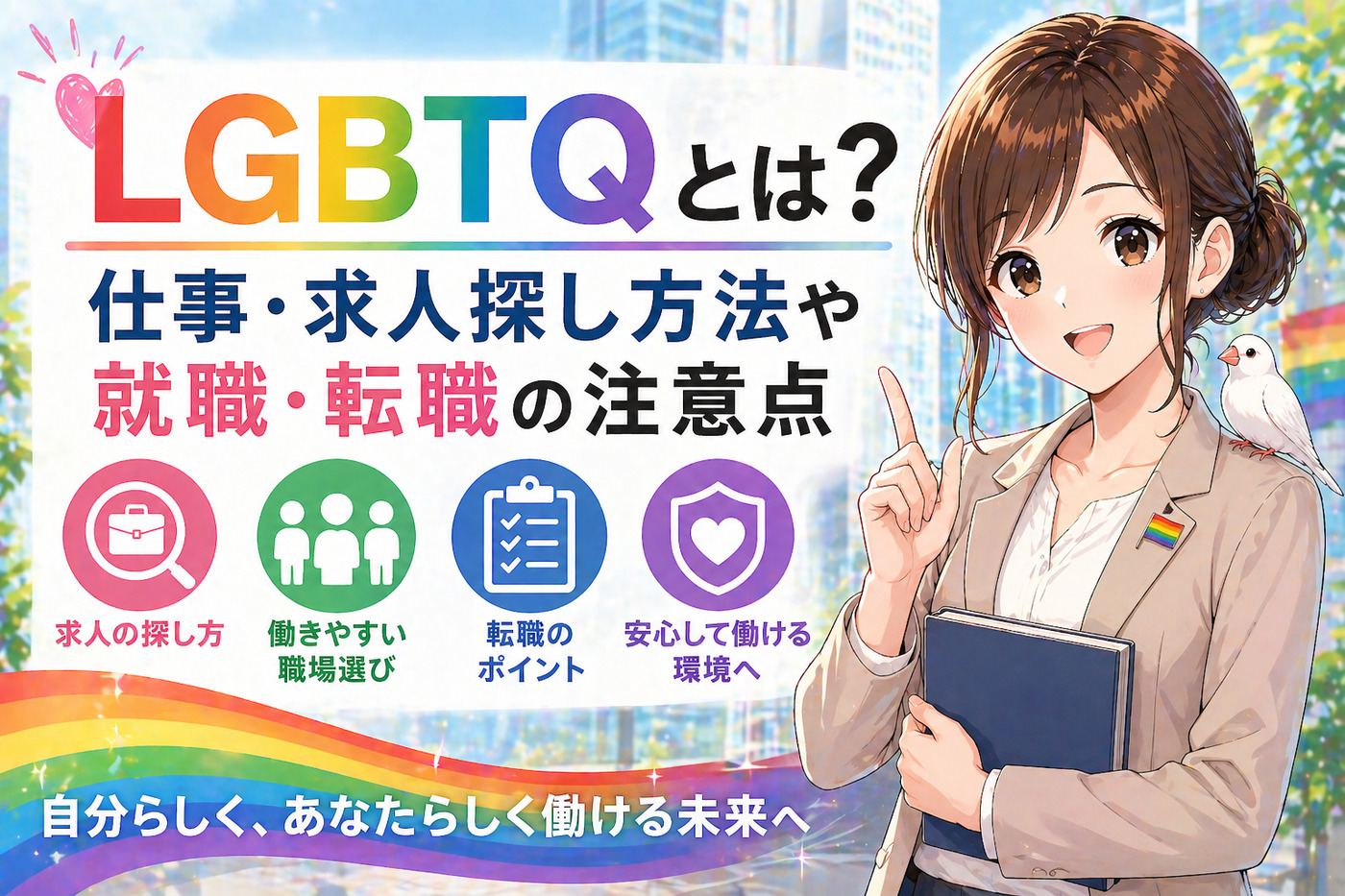 LGBTQとは？仕事・求人探し方法や就職・転職の注意点