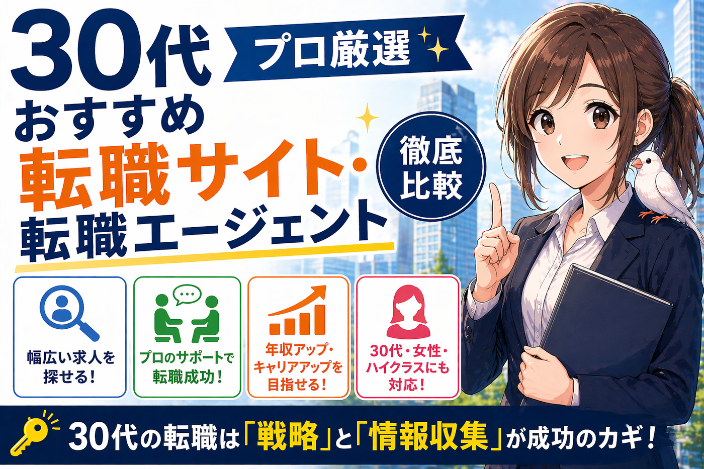 30代おすすめ転職サイト・転職エージェント徹底比較