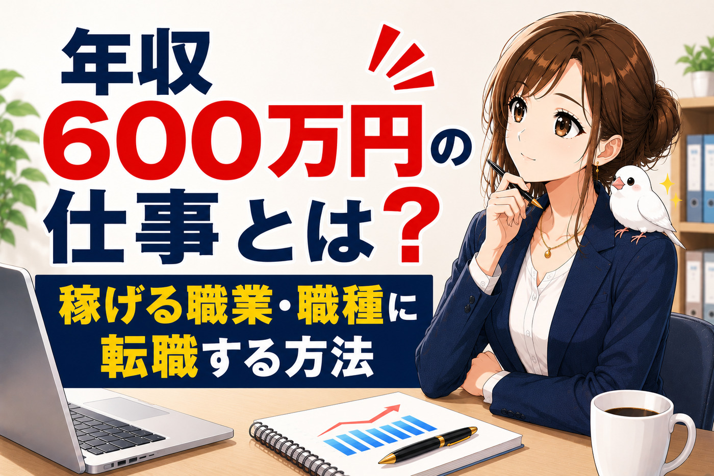 年収600万円の仕事とは？稼げる職業・職種に転職する方法