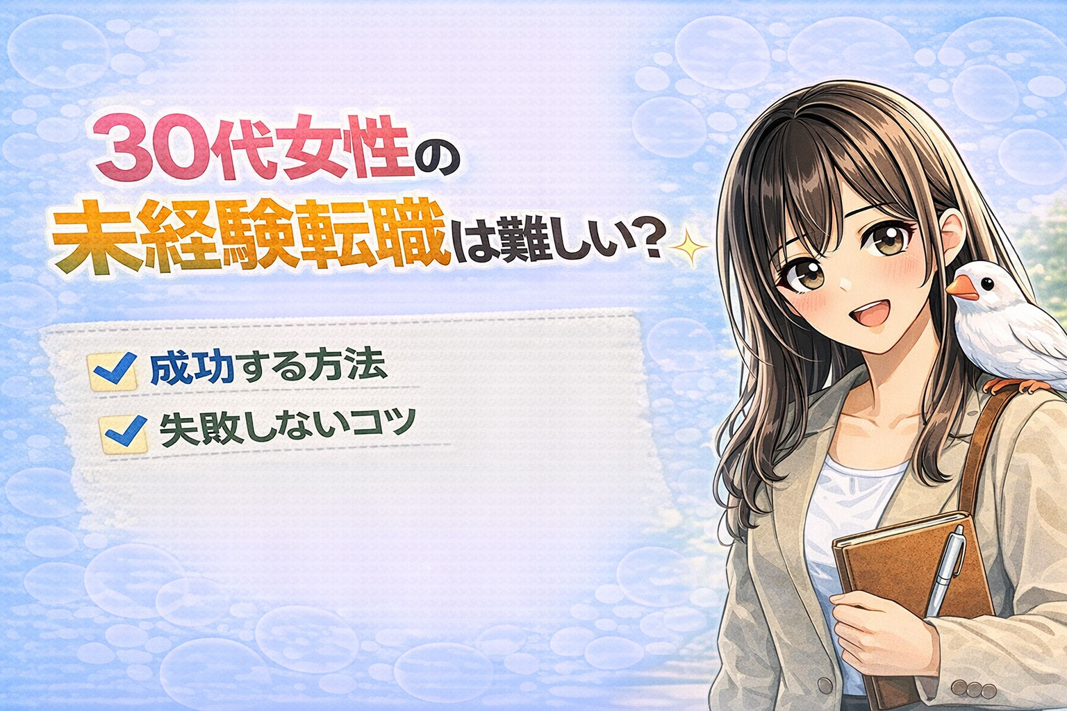 30代女性の未経験転職は難しい？成功する方法と失敗しないコツ