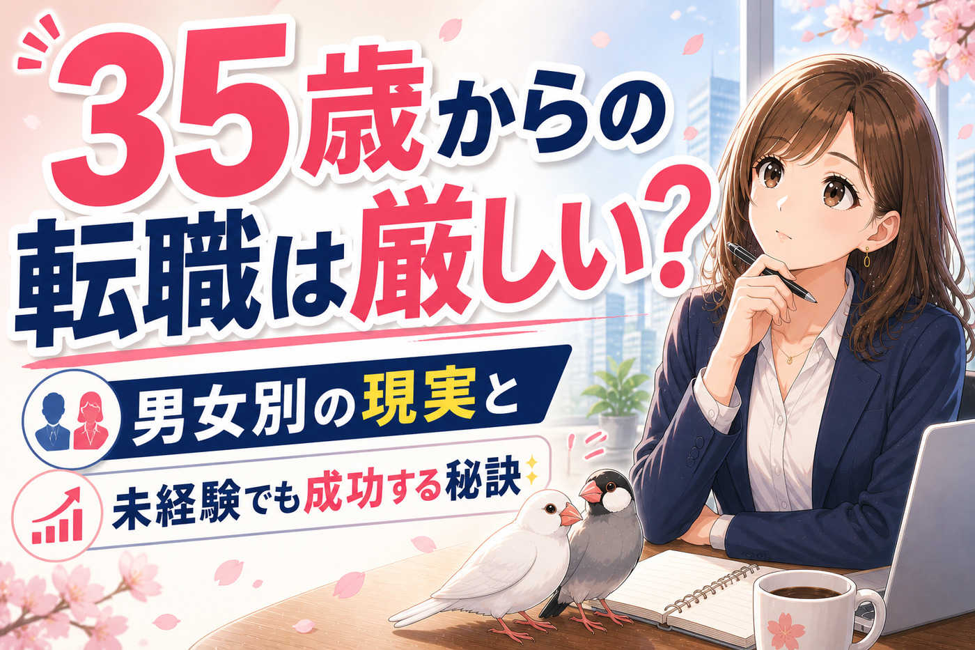 35歳からの転職は厳しい?男女別の現実と未経験でも成功する秘訣
