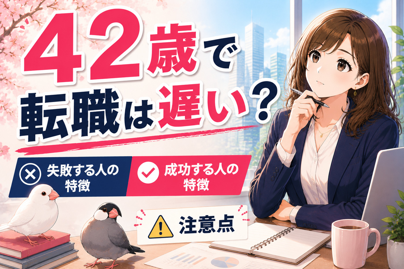 ４２歳で転職は遅い？失敗する人・成功する人の特徴・注意点