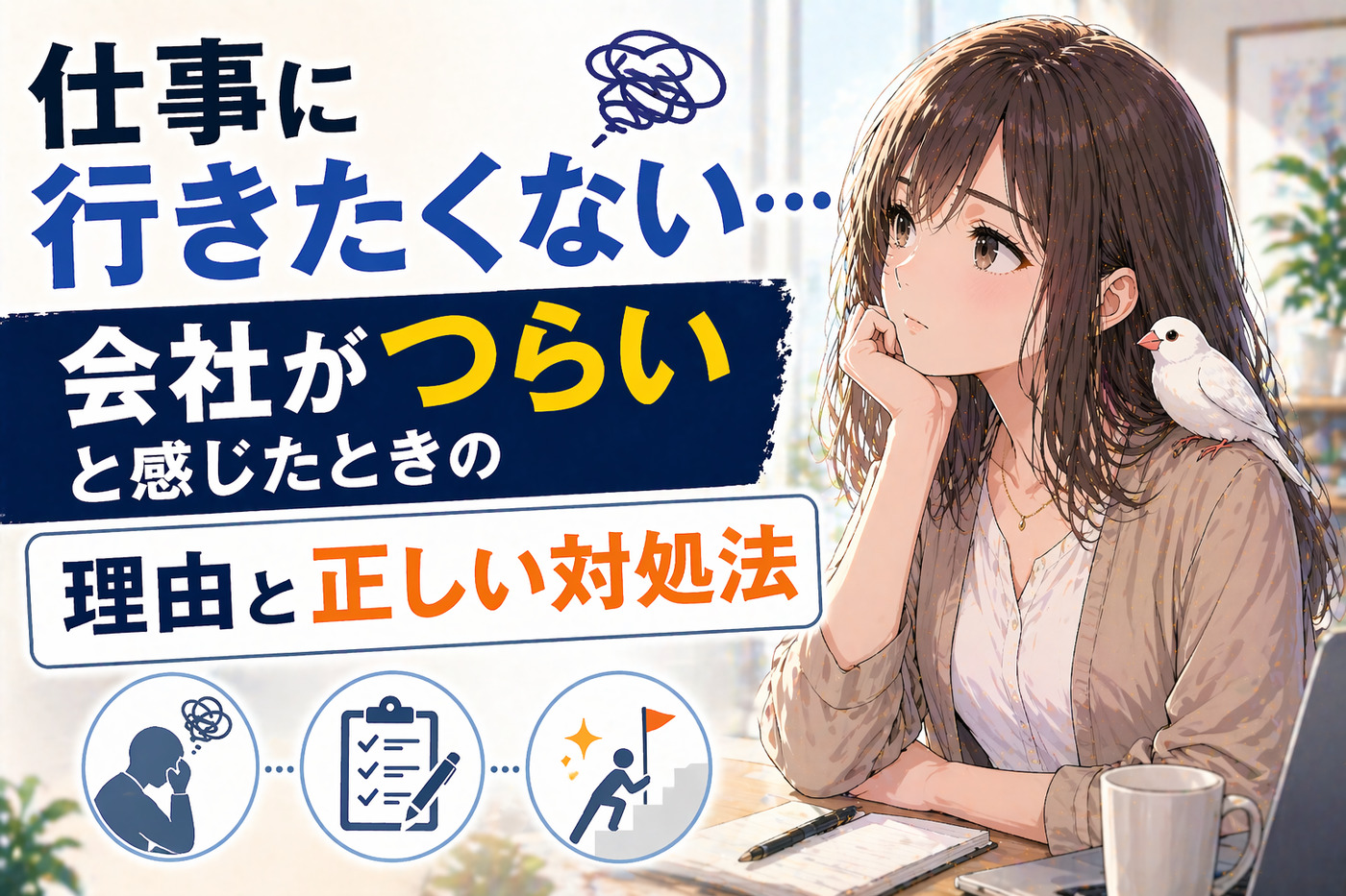 仕事に行きたくない…会社がつらいと感じたときの理由と正しい対処法