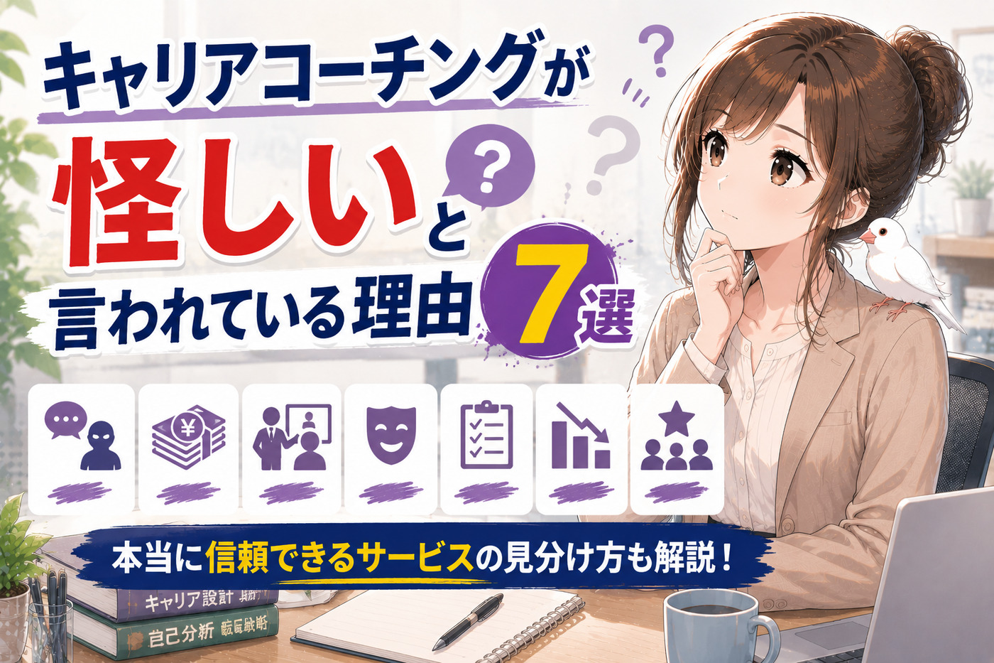 キャリアコーチングは怪しい?意味ない?信頼できるサービスの見極め方