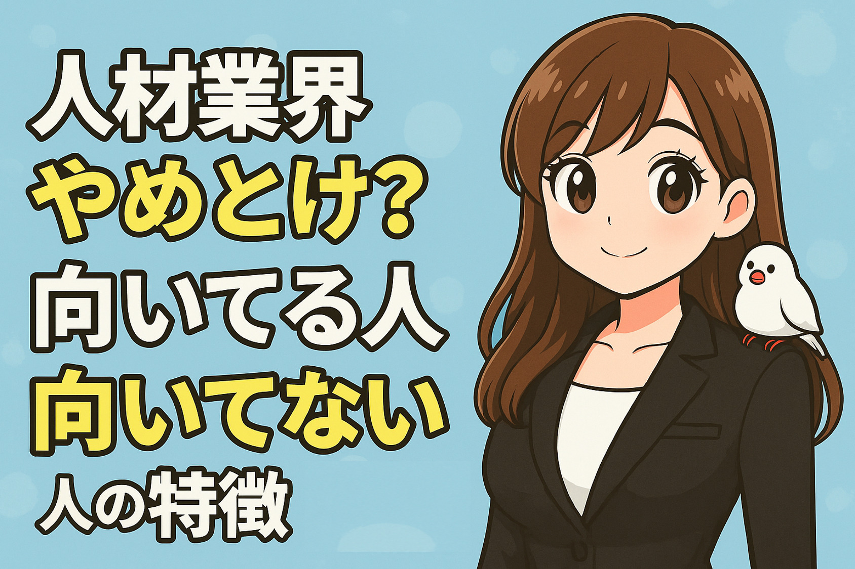 人材業界やめとけ？向いてる人・向いてない人の特徴と隠れホワイト企業の探し方