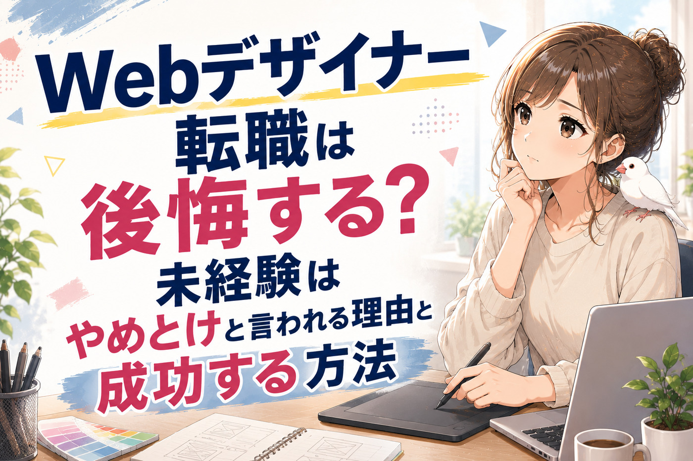 Webデザイナー転職は後悔する?未経験はやめとけと言われる理由と成功する方法