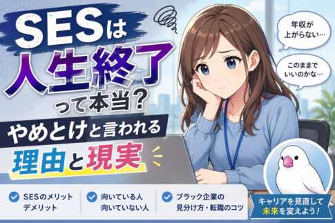 SESは人生終了って本当？やめとけと言われる理由と現実